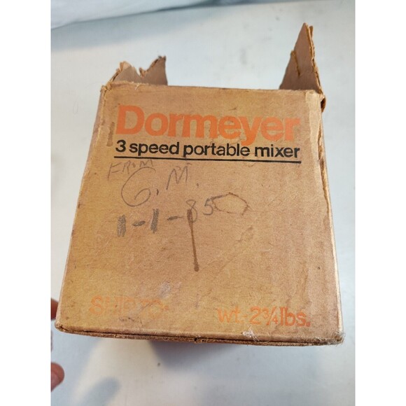 Vintage Dormeyer Hand Mixer Model HM7 Works Good-See Video-Avocado Green-W/Box - Picture 15 of 16